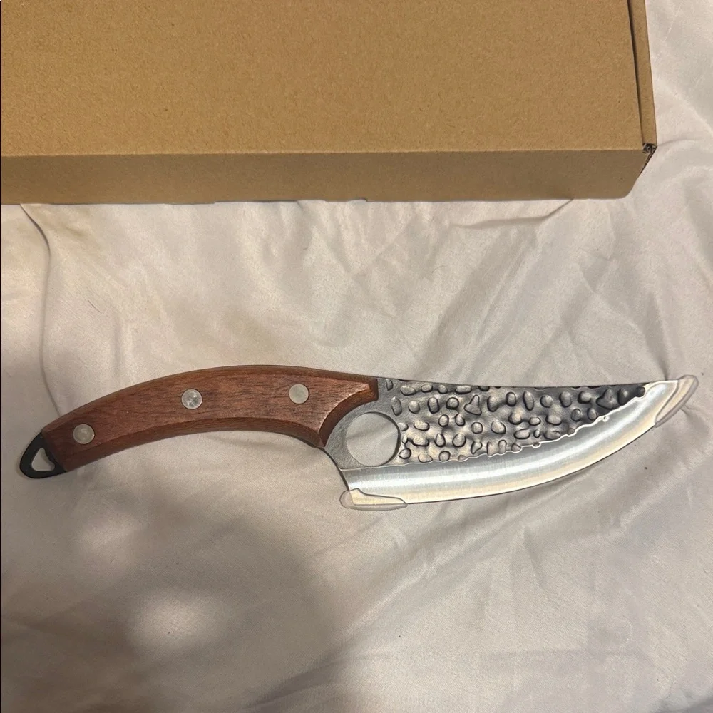 6in Boning Knife with Sheath NEW Wood Handle